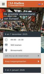 Te koop: 1x4 kraam buiten zondag 7 december, Twee personen