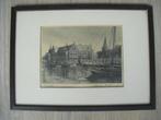 Prent Groningen museum Natuur historisch museum, Verzamelen, Foto's en Prenten, Ophalen of Verzenden, Voor 1940, Gebouw, Prent