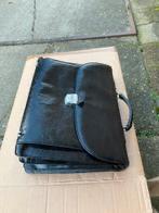 Leren Tas / aktetas, Ophalen, Gebruikt, Zwart