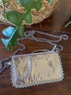 Super apart gouden tasje ZARA met zilveren ketting i.z.g.st, Ophalen of Verzenden, Nieuw, Overige kleuren, Schoudertasje