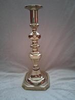 Een Geel-Koperen "Engelse - Victoriaanse" Kaarsenkandelaar., Antiek en Kunst, Antiek | Koper en Brons, Ophalen, Koper