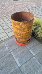 Metalen olievat vuurton - 200L, Tuin en Terras, Vuurkorven, Ophalen, Gebruikt