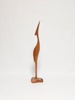 Vintage reiger vogel van teakhout teak bird, Huis en Inrichting, Ophalen of Verzenden, Gebruikt