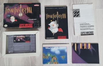 Final Fantasy III SNES NTSC-U Compleet in box  beschikbaar voor biedingen