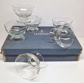 6 Fruitcoupes Glasfabriek Leerdam inclusief doos, 1950. beschikbaar voor biedingen