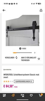 INTERSTEEL Schuifdeursysteem Classic mat zwart, Doe-het-zelf en Verbouw, Hout, Binnendeur, Ophalen of Verzenden, Zo goed als nieuw