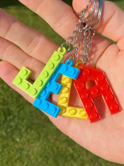 3d geprinte lego naam sleutel hangers (letters a-z), Verzamelen, Sleutelhangers, Nieuw, Overige typen, Ophalen of Verzenden