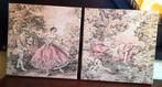 2x gobelins vintage 50 x 50cm, Ophalen of Verzenden