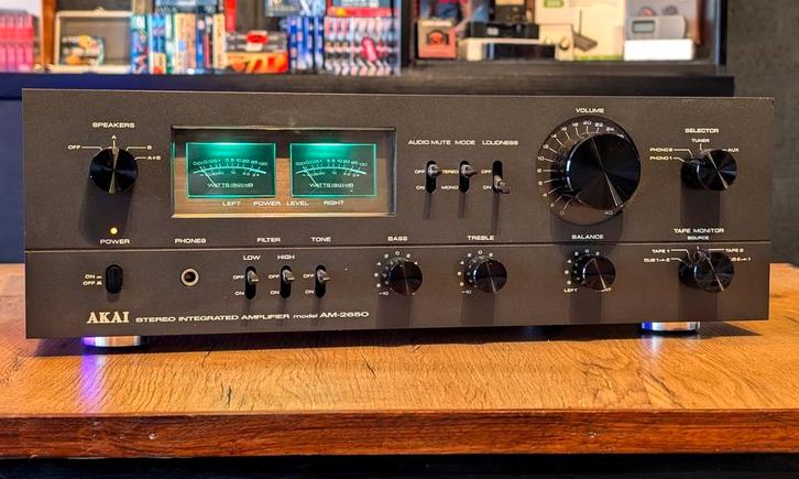 AKAI AM-2650 • GARANTIE • REFURBISHED • VU-METERS • TOPSTAAT, Audio, Tv en Foto, Versterkers en Receivers, Refurbished, Stereo