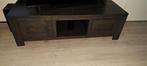 strak donkerhout tv meubel in nieuwstaat, Ophalen, Zo goed als nieuw, Minder dan 100 cm, Overige houtsoorten