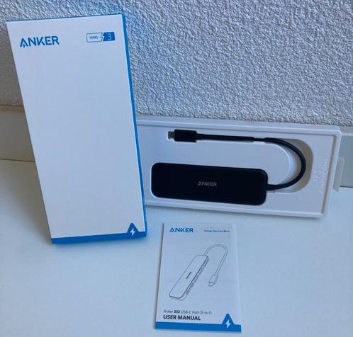 Anker USB-C Dock/Hub station (A8355, 5-in-1:HDMI/USB/4K/5GB), Computers en Software, Dockingstations, Nieuw, Docking station, Harde schijf