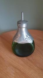 Karafje/olieflesje in groen / gemerkt Denmark / 13 cm, Ophalen of Verzenden