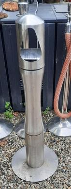 RVS Staande Asbak / Zuil, Ophalen, Gebruikt, Ameide, Pellikaan