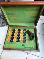Christiaensen Anvers antiek backgammon spel compleet, Ophalen of Verzenden