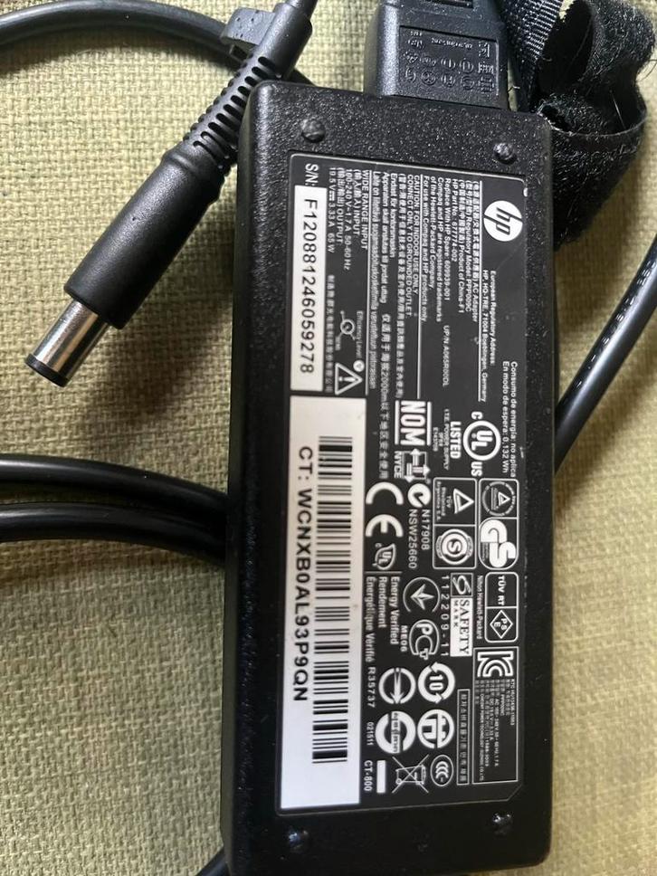 HP Laptop Adapter - Origineel, Computers en Software, Laptop-opladers, Gebruikt, Ophalen of Verzenden