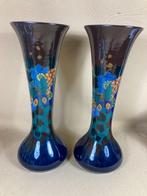 Stel Arnhem plateel vazen decor Vlinder, Antiek en Kunst, Antiek | Vazen, Ophalen of Verzenden