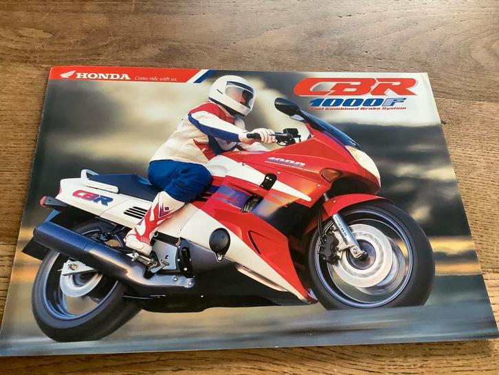 Honda CBR1000F Brochure, Ned. talig,  Zeldzaam!  (6), Motoren, Handleidingen en Instructieboekjes, Honda, Verzenden