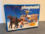 Ongeopend Playmobil 3503 Boerenkar met Paarden - Vintage,, Ophalen of Verzenden, Nieuw, Complete set
