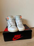 Jordan 1 Off White - Maat 42.5, Ophalen, Zo goed als nieuw, Wit, Sneakers of Gympen