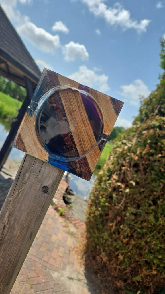 Unieke Handgemaakte Epoxy Asbakken, Antiek en Kunst, Kunst | Overige Kunst, Ophalen of Verzenden