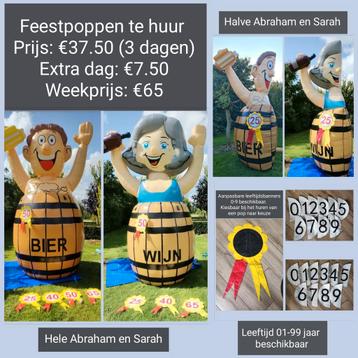 Abraham/Sarah feestpop te huur bij B&S verhuur Gendt  beschikbaar voor biedingen