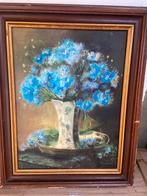 Bloemen in vaas schilderij, Antiek en Kunst, Kunst | Schilderijen | Klassiek, Ophalen of Verzenden