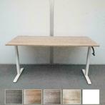 Slinger verstelbaar zit-sta bureau 200100 cm – wit frame