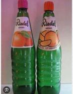 Riedel sinas-fles jaren 60, Ophalen, Glas of Glazen, Gebruikt, Glas