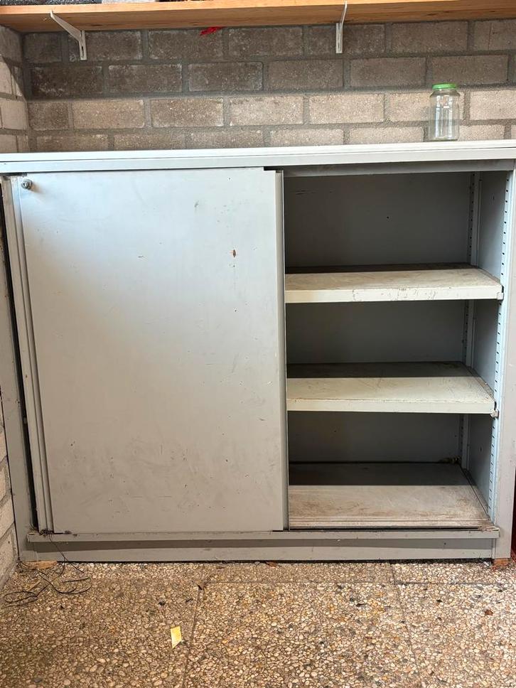Metalen Archiefkast - 130x45x107 cm, Huis en Inrichting, Kasten | Roldeurkasten en Archiefkasten, Gebruikt, 100 tot 150 cm, 100 tot 150 cm