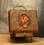 Oud Foto Album Op Houder. "Uit Aletta's tijd", Antiek en Kunst, Ophalen of Verzenden