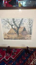 Saksisch boerderijtje, Antiek en Kunst, Kunst | Tekeningen en Foto's, Ophalen of Verzenden