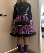 Pietenpak met rok maat s/m paars zwart, Kleding | Dames, Carnavalskleding en Feestkleding, Ophalen, Zo goed als nieuw, Maat 38/40 (M)
