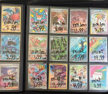 Pokemon kaarten hitjes  beschikbaar voor biedingen