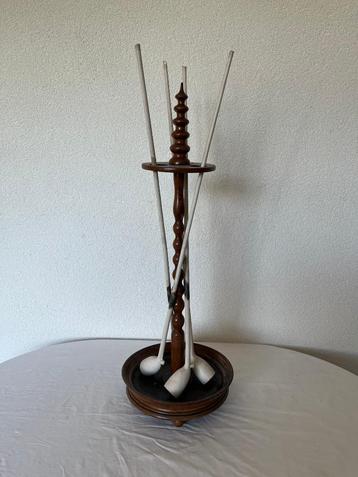 Antieke Oude Pijpenstandaard Pijpenrek Pijpen Standaard Rek beschikbaar voor biedingen