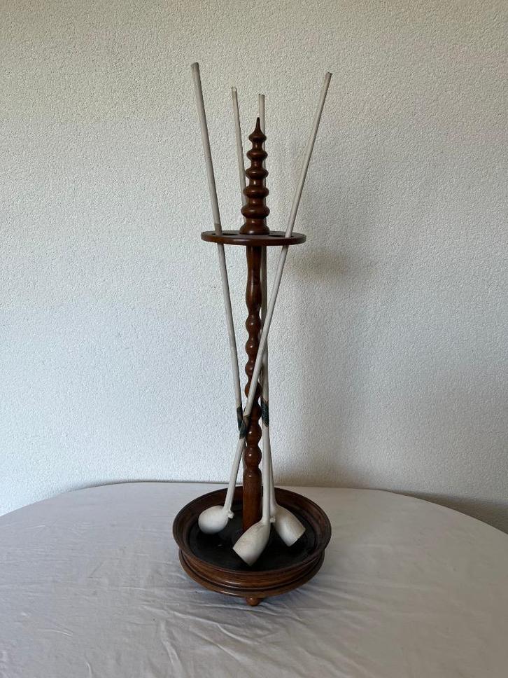 Antieke Oude Pijpenstandaard Pijpenrek Pijpen Standaard Rek, Antiek en Kunst, Curiosa en Brocante, Ophalen of Verzenden