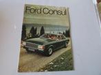 FORD CONSUL, BROCHURE, Gelezen, Ford, Ophalen of Verzenden, Ford Motor Company