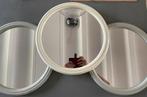 Vintage badkamer spiegel 3x, Huis en Inrichting, Minder dan 50 cm, Gebruikt, Rond, Ophalen of Verzenden