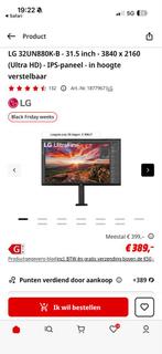LG 32UN880K Nieuw in Doos - UltraFine Display Ergo, Computers en Software, Monitoren, IPS, Nieuw, Ultra HD (4K), Ingebouwde speakers