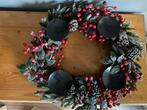 Kerstkrans met kandelaars Everlands 60 cm doorsnede, Ophalen, Zo goed als nieuw