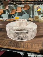 Ronde Rattan Hanglamp - Roze/Zalm - Ø45cm, Huis en Inrichting, Ophalen of Verzenden, Nieuw, Boho, Japandi, Deens, Minder dan 50 cm