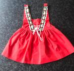 Rood vintage ‘Zwitsers’ dirndl - jurkje (maat 2), Ophalen of Verzenden, Onbekend, Onbekend, Onbekend