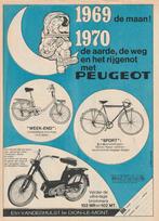 Retro reclame 1969 Peugeot brommer 102MR 102 MT, Verzenden, Overige typen
