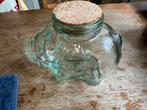 Vintage varken glas pot, Ophalen of Verzenden