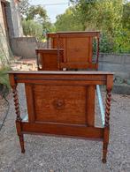 Antieke Eenpersoonsbedden (2x) met Matras & Topdek, Ophalen