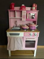 Roze meisjes keuken met accessoires️, Ophalen of Verzenden, Gebruikt, Hout, Speelkeuken