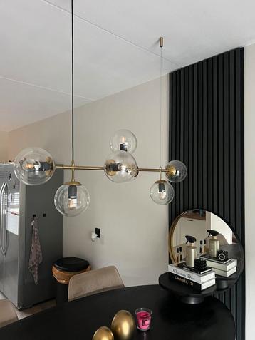 Eettafel lamp glazen bollen