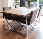 Tafelpoten onderstel chroom 2x, Huis en Inrichting, Ophalen