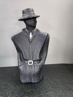 Art Deco Keramisch Beeld – Zwart-Wit Elegantie, Ophalen of Verzenden