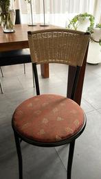 6. Stoelen Bordeaux Rood, Metalen Frame, Huis en Inrichting, Stoelen, Ophalen, Gebruikt, Vier, Metaal