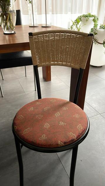 6. Stoelen Bordeaux Rood, Metalen Frame beschikbaar voor biedingen